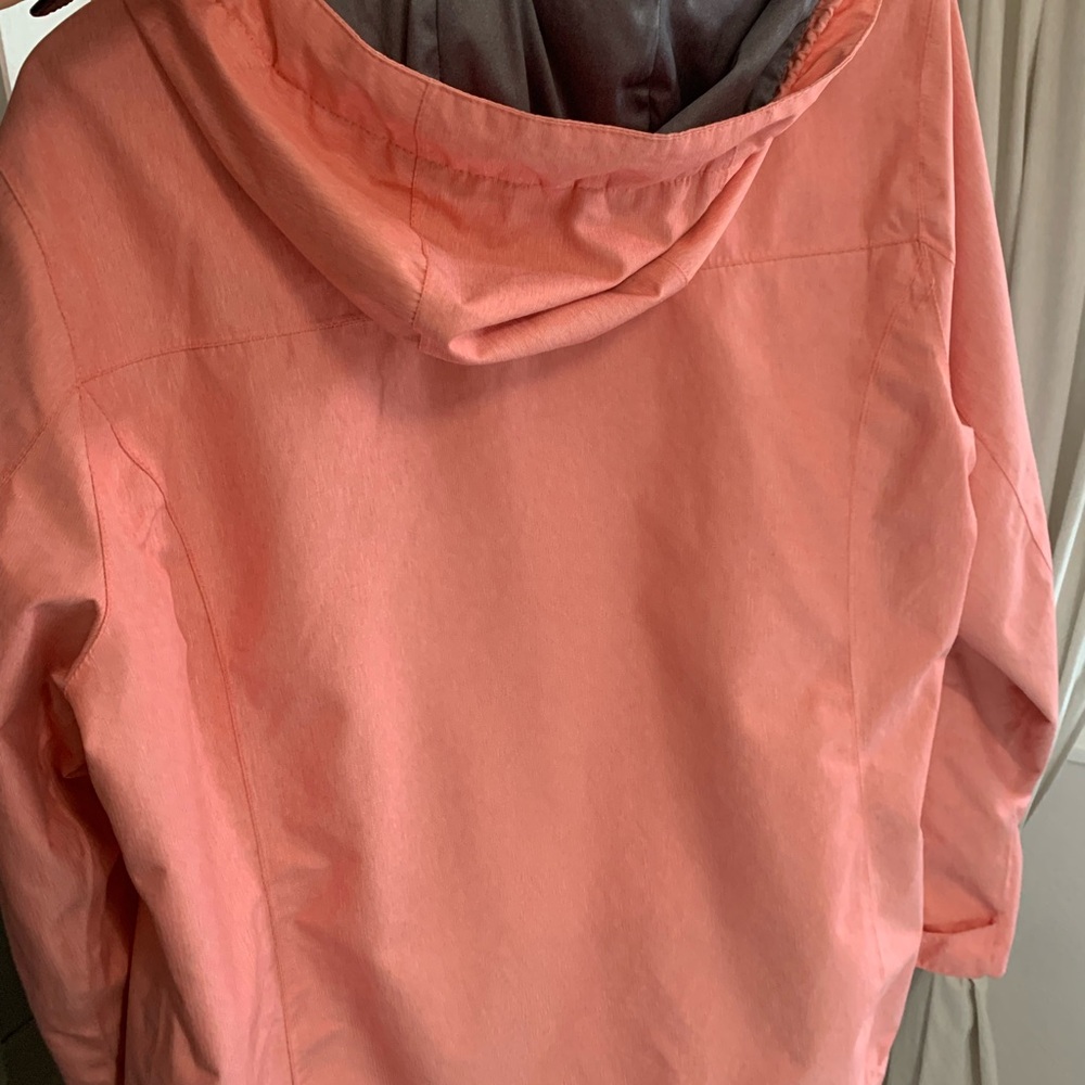 Pink Ski & Snow Jacket with Hood and Water-Resistant Finish - Picture 8 of 10